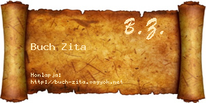 Buch Zita névjegykártya
